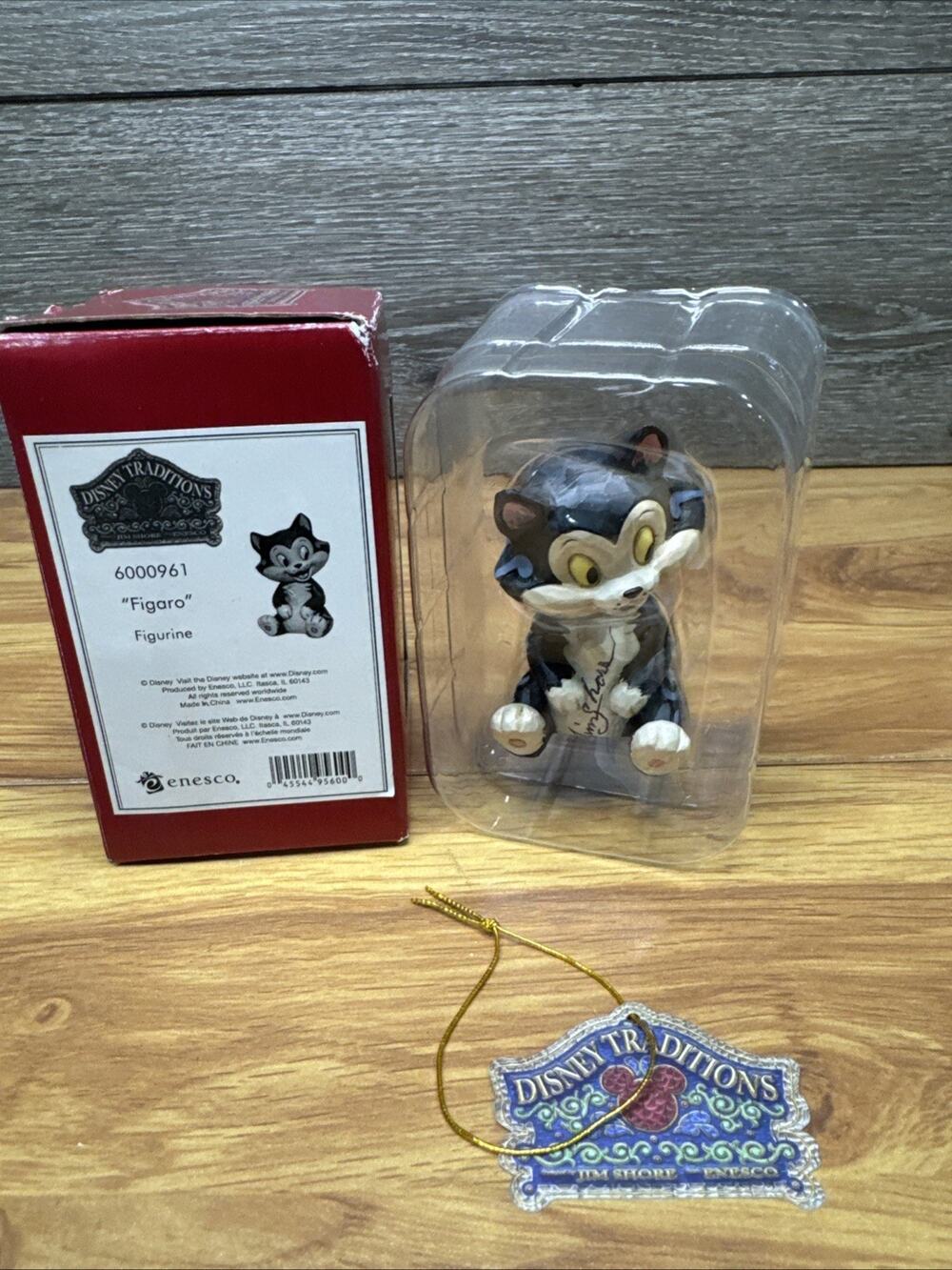 Disney Traditions Jim Shore Figaro Pinocchio Figurine 2.75”